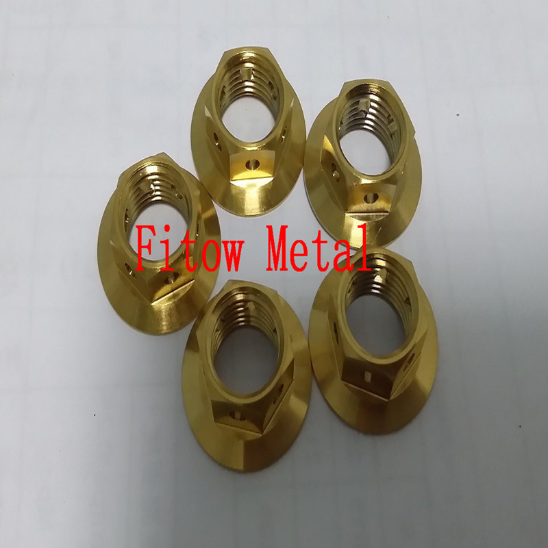 Titanium Sprocket Nut M12 x (1.25mm) GR5 Ti6al4v