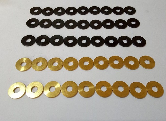 Din125 Titanium Flat Washer Gold Black