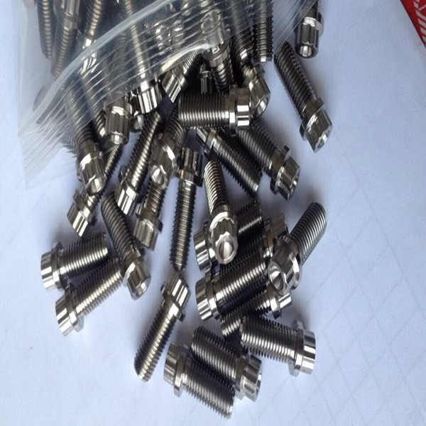 Gr5 6al 4v titanium alloy 12 point flange screw