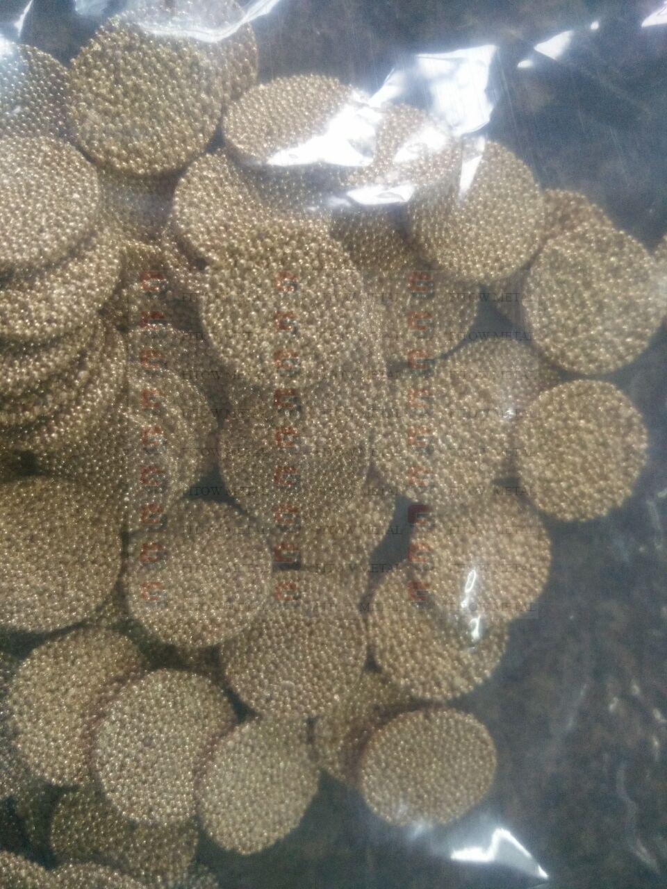 sintered powder bronze filter disc od15*1.5