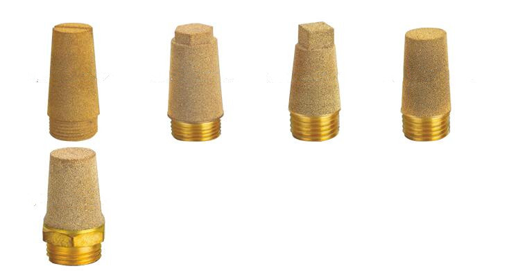 Porous metal sintered bronze brass filter uniaxial cylinders with