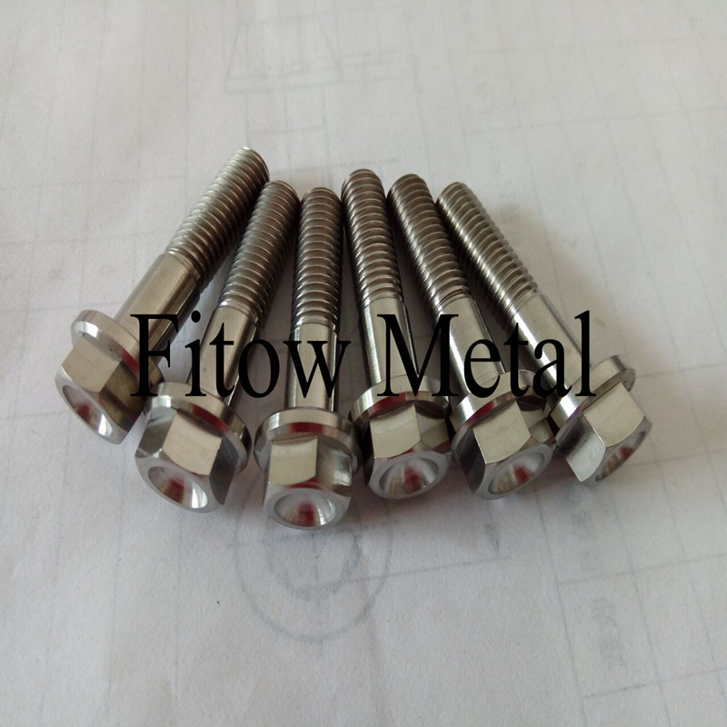 DIN6921 Gr5 M8*35Titanium Flange Bolt