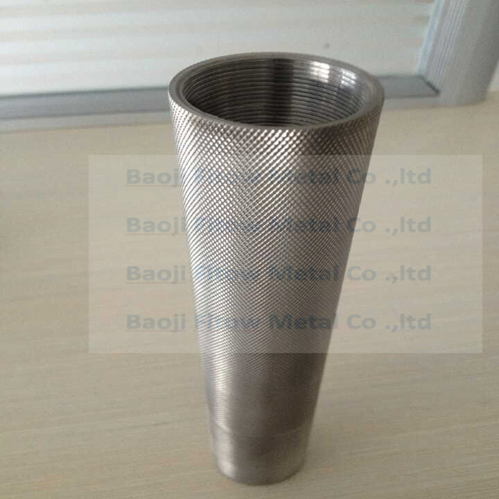 Gr2 Knurled Titanium tube