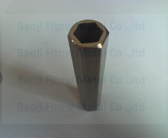 titanium Hexagonal pipe tube