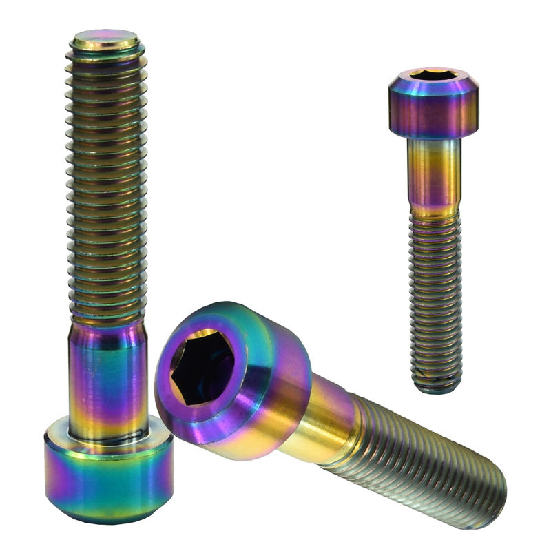 Colorful M8X40 Bicycle Titanium Ti Alloy Gr5 Socket Cap Head Allen Bolts