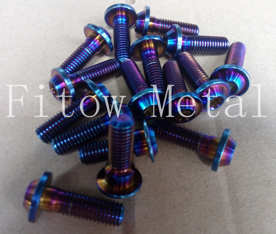 M8*25 titanium motorcycle screw parts GR5 Ti6al4v