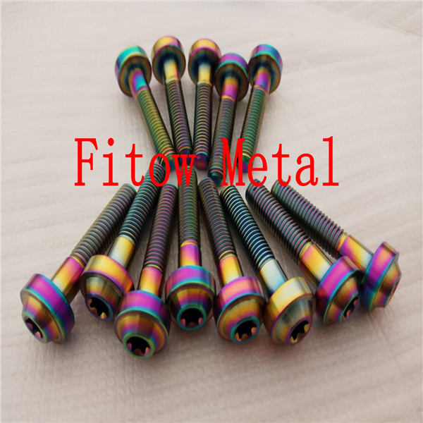 Titanium  M8x40mm Torx Head Bolt multicolour