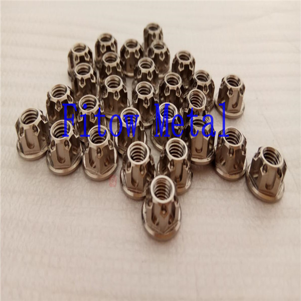 grade 5 Titanium Motorcycle top yoke nut M6