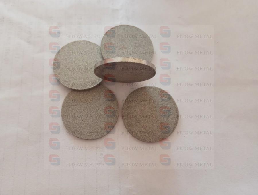 Porous stainless steel sintered disc 