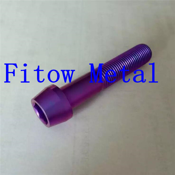 GR5  TC4 titanium CNC machined bolt M12*45mm