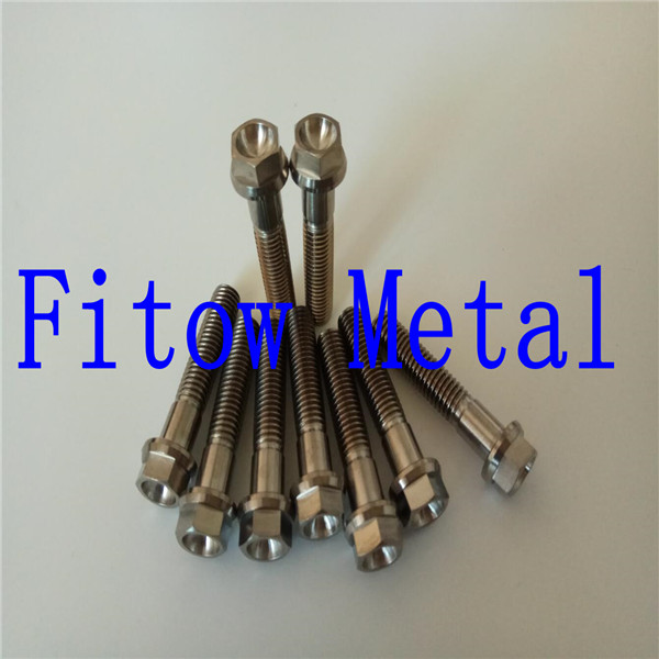 Grade 5 Titanium flange bolt for motorsport M8*40mm