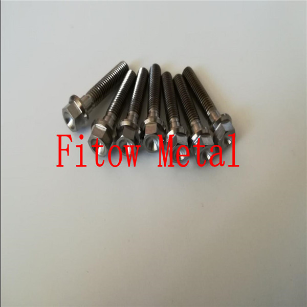 Grade 5, 6AL/4V Titanium Ti Screw Bolt Hex Head Flange