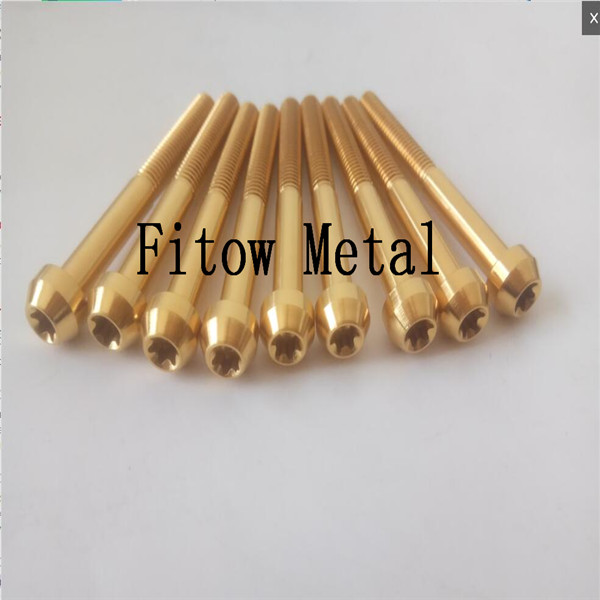 Motorcycle Titanium Nitride Coating Bolt M6*45mm