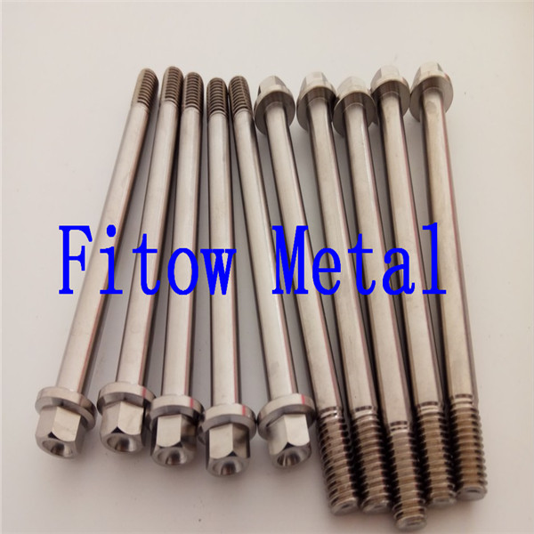 Racing titanium flange bolts M10*115Mm