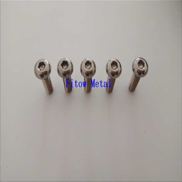 ISO 7380 hex socket low cap Titanium Bolt for MTB