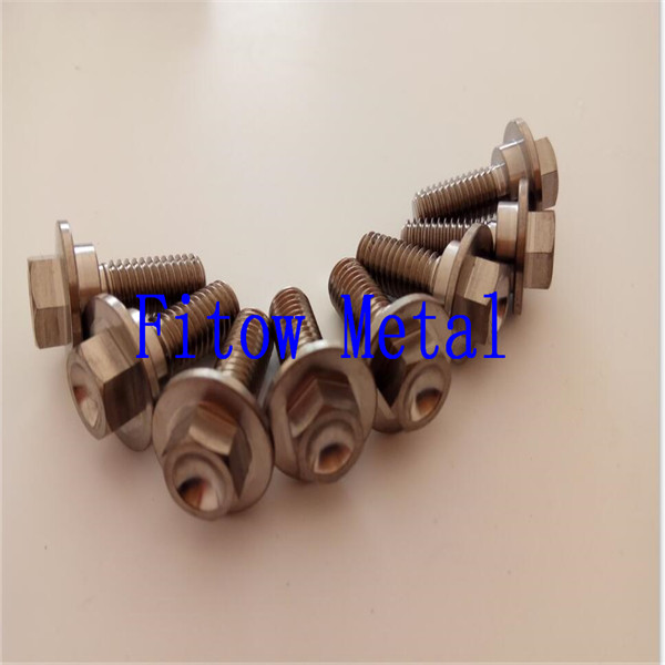 Titanium Hex Flange Head Race Bolt M8*22