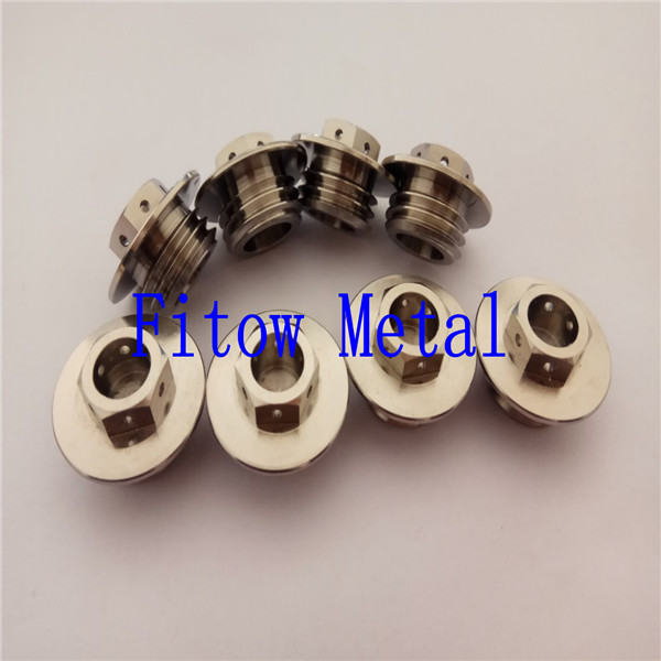 Titanium Bolt Drilled Hex flange Race safety wire 