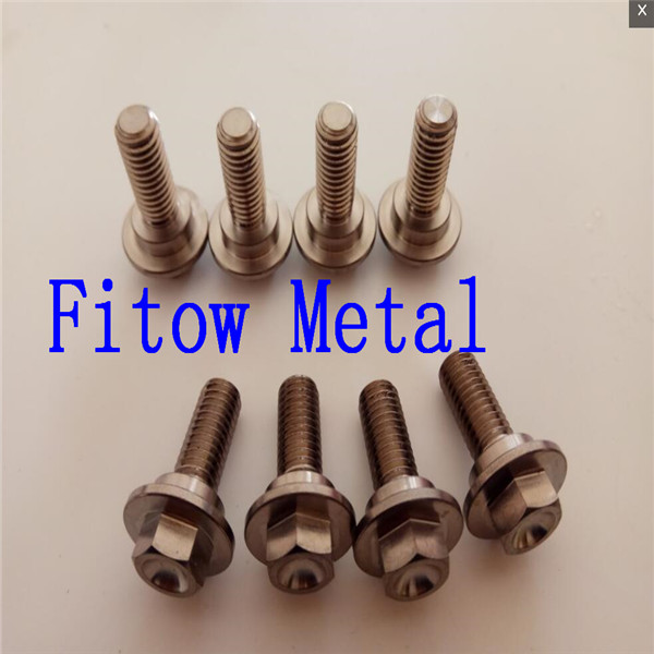 M8*25mm Cnc Machining Titanium Motorcycle bolts GR5