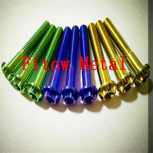 Grade 5 M6x35 Titanium Torx Milling Head Bolt for Racing 