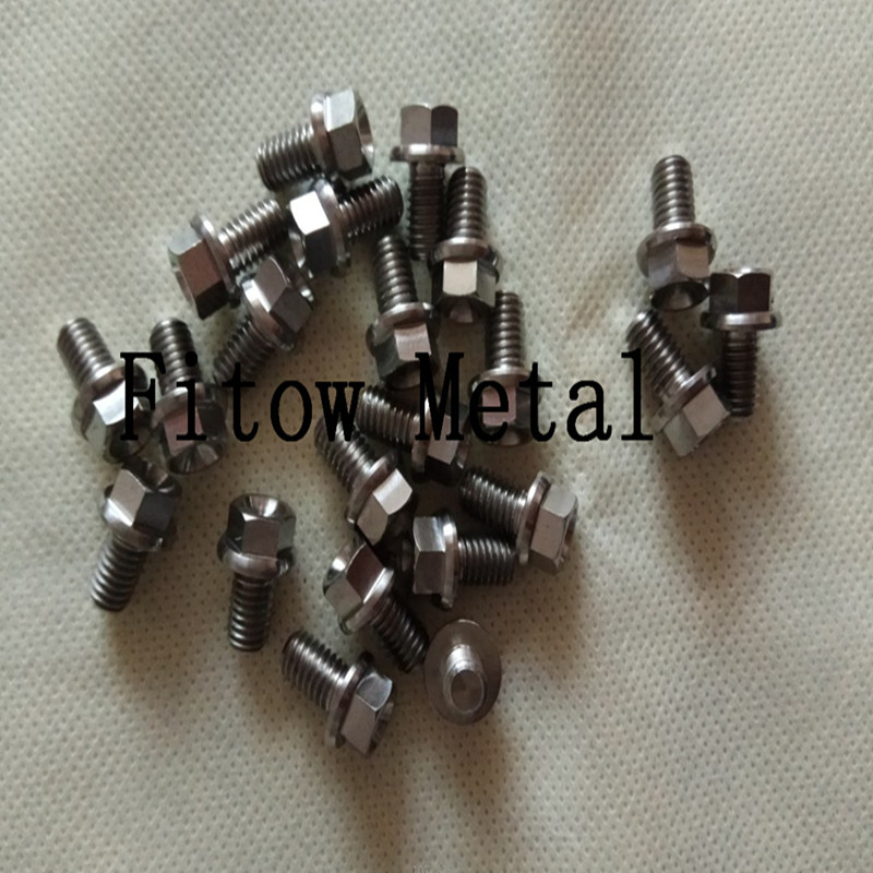 Titanium Hexagon Screw with collar M 6 (Standard)Titanium Screw TI6AI4V 3.7165
