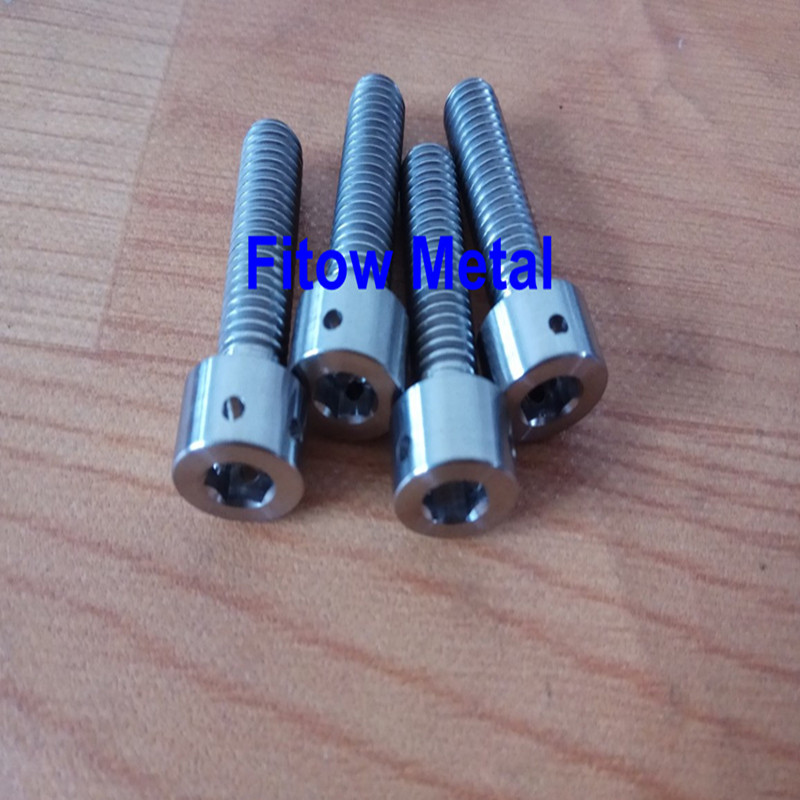 DIN912 Titanium Hexagon Socket Head Cap Bolt With Drilled Hole