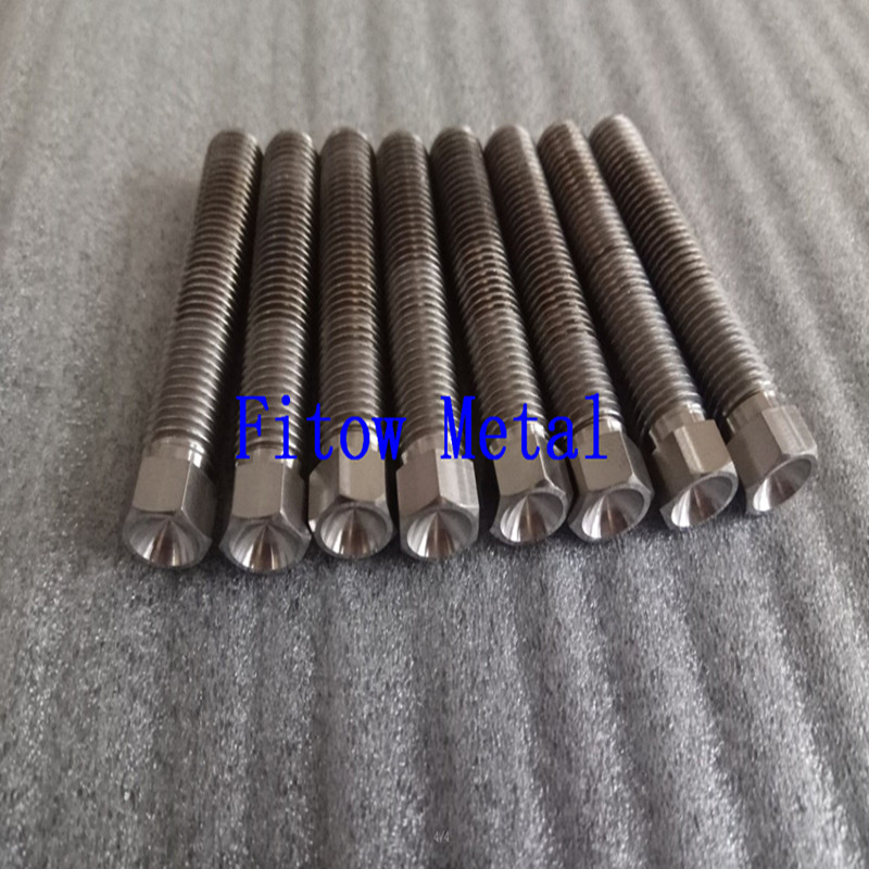 Titanium ti hexagon hex bolts screw fastener DIN933 