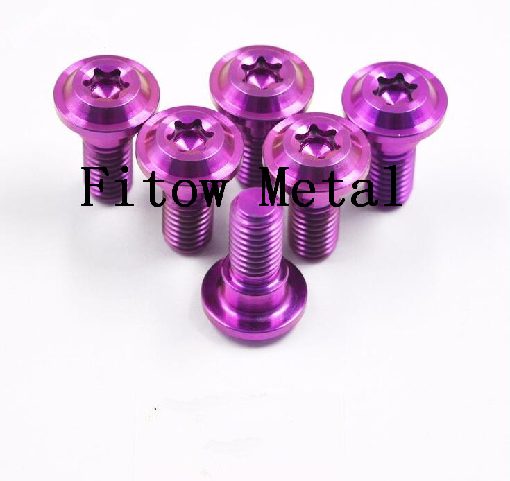 Anodized Titanium Motorcycle Bolts Gr5/TC4 burgundy