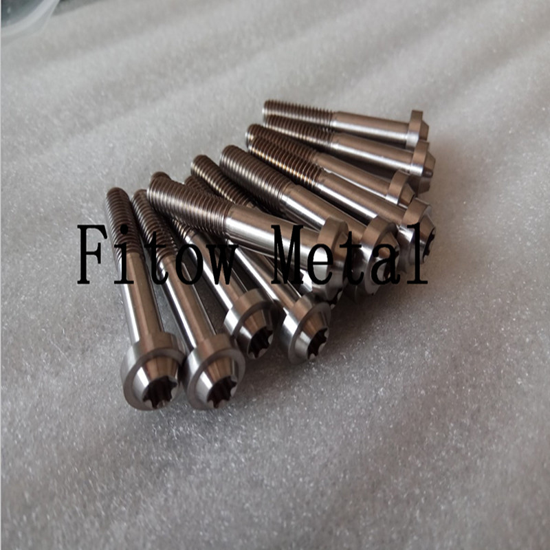 Titanium Alloy Bicycle Bolts Screws GR5 Ti64 M6*40