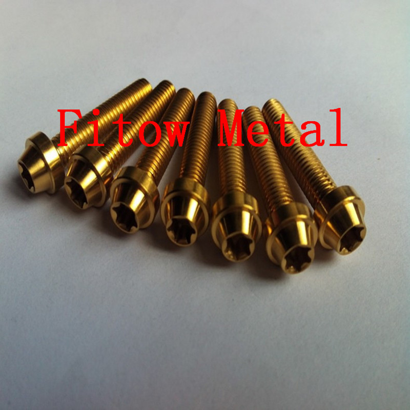 M6*30mm Anodized Colorful motor Titanium Bolts.