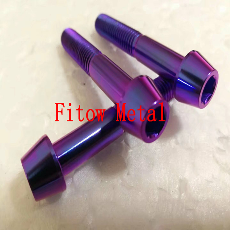  Nitriding Titanium Hex Socket Taper Head Bolts DIN912C