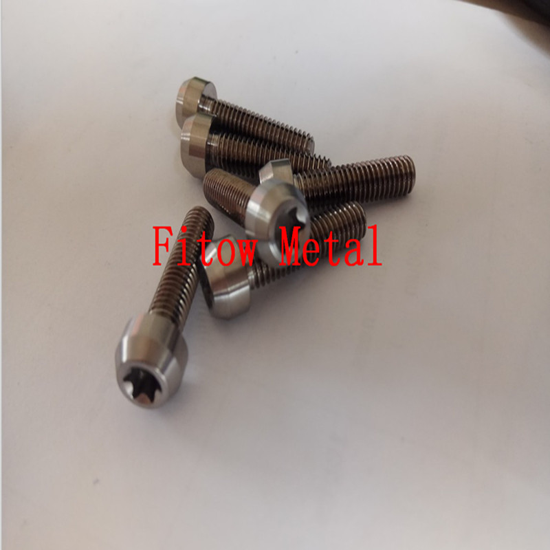 Grade5, 6AL/4V Titanium  Hex Torx  bolts T30 M6*25mm 