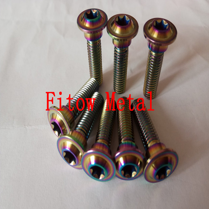 GR5 Ti6al4v titanium torx head screws M8*30mm