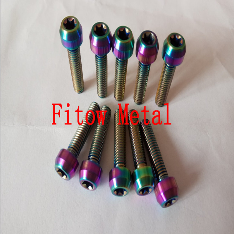 M6*25 CNC machine custom torx head titanium motorcycle screws 