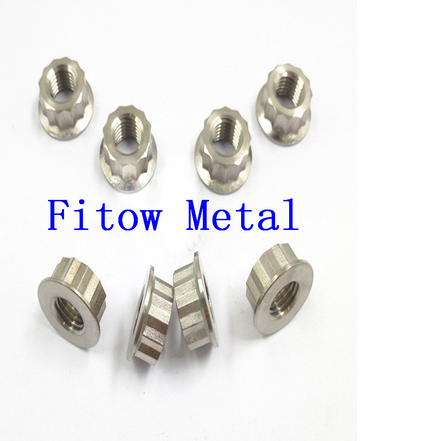 Gr5 M10 Titanium 12 Points Flange Nuts