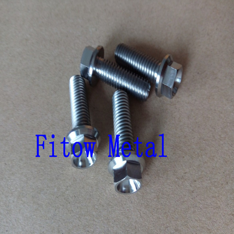 Titanium Gr5 Hex Flange Race Spec Bolt 