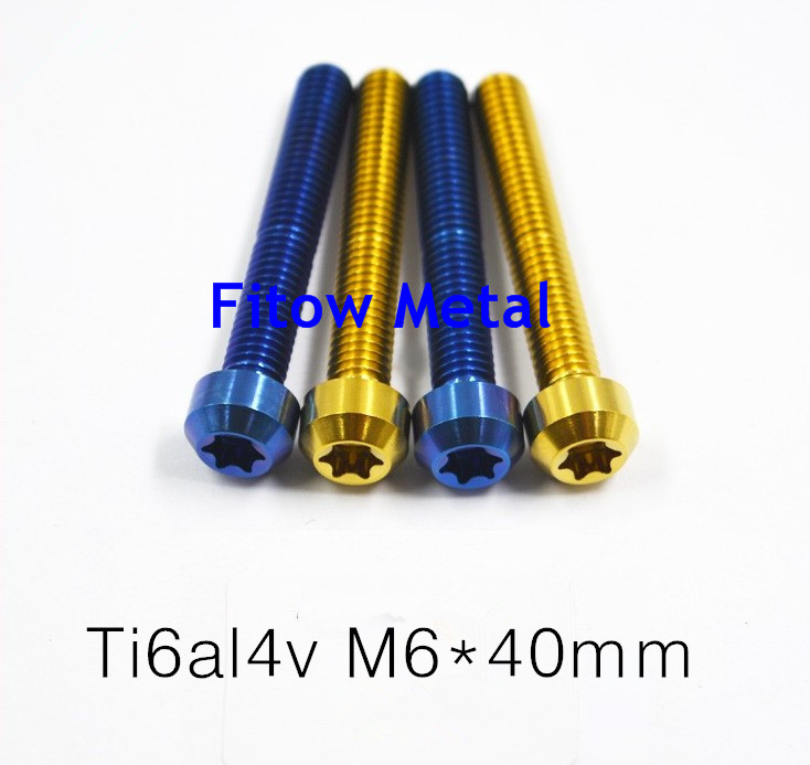 Racing Titanium Bolt Kit,Titanium Anodize motorcycle bolts M6*40