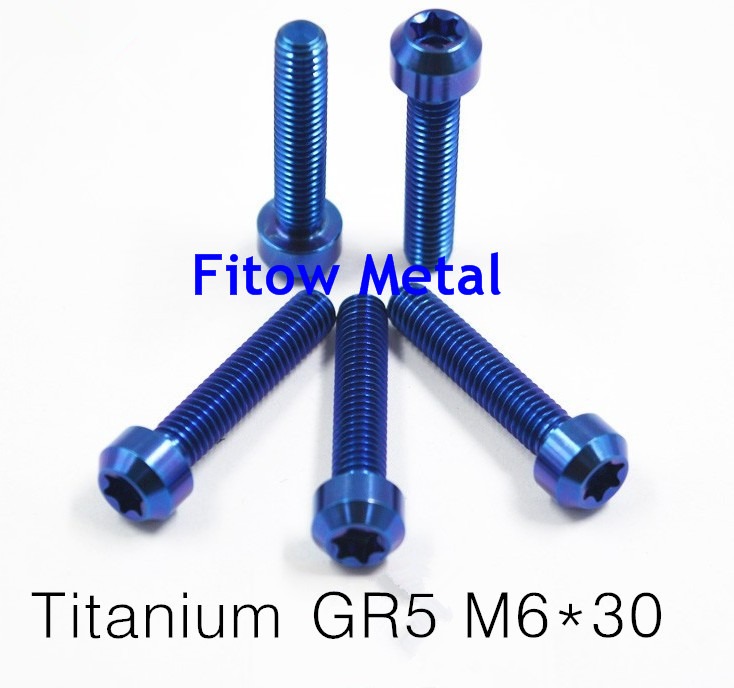 OEM Anodized Torx Titanium Racing Bike Motorcycle Bolts M6*30