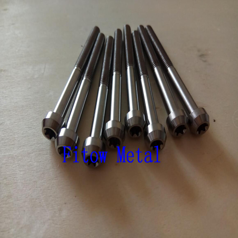 Ti64 Titanium Torx Screw Motorcycle Bolt M6*50