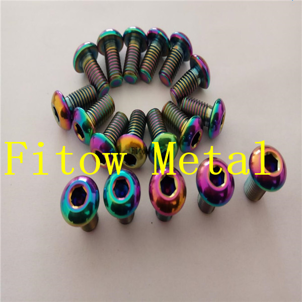 M8*15 Titanium Ti Screw Bolt Allen Hex Socket Button Head