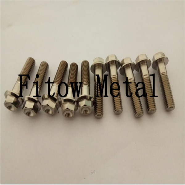 ti64 Titanium Hex-Flange Bolt kits M8*35mm