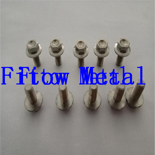 Gr.5 Titanium alloy Ti-6Al-4V Flange Head Bolt M6*12.5