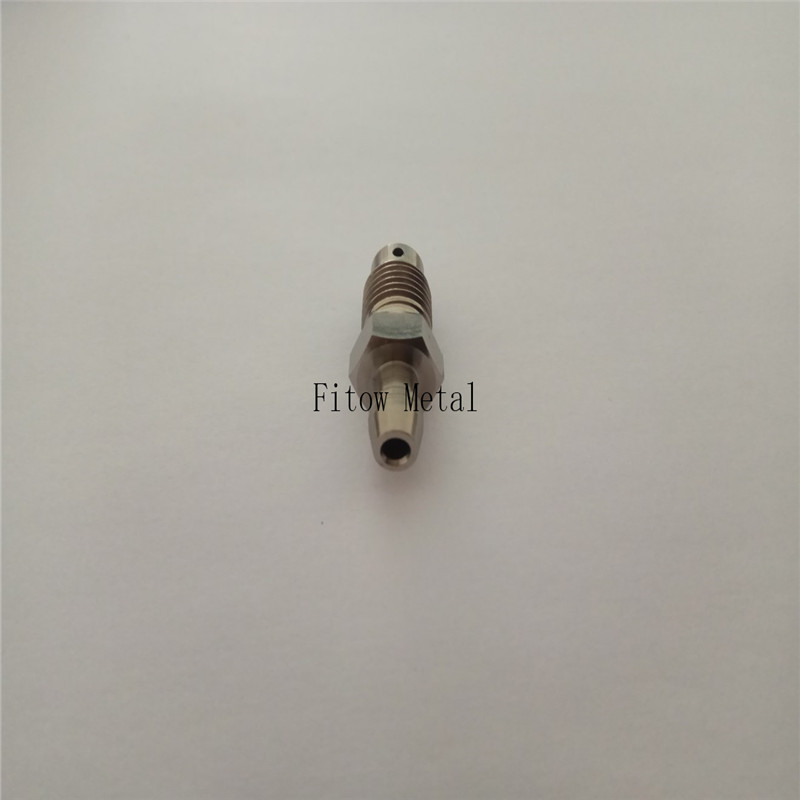 Gr5 cnc machining titanium bleed nipple bolt M10