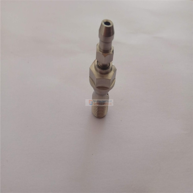 Double Blake Titanium Banjo Bolt M10 x 1.25 inc Bleed Nipple Screw Valve
