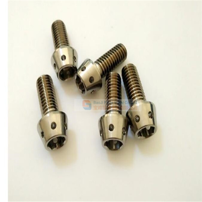 Titanium Ti Bolt M6x20mm Tapered Hex Allen Head M6 20L Bicycle Bike Screw 10Pcs