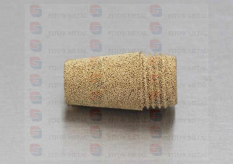 D type Sintered Brass Bronze Pneumatic Exhaust Muffler