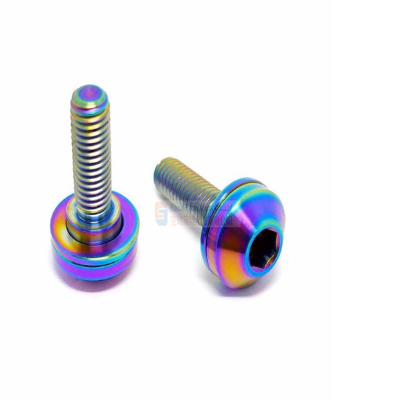 Titanium Bicycle Hub Bolt PVD Rainbow