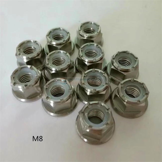 Titanium Nyloc Nuts Ti 6Al 4V Grade 5 DIN 985 / ISO 10511