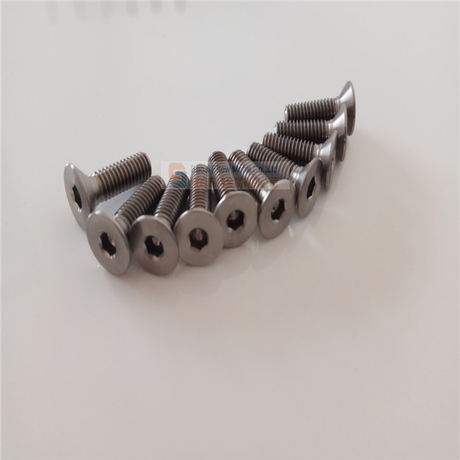 Ti Countersunk Titanium Bolts Ti 6Al 4V Grade 5 with Allen Key according DIN 7991 / ISO 10642