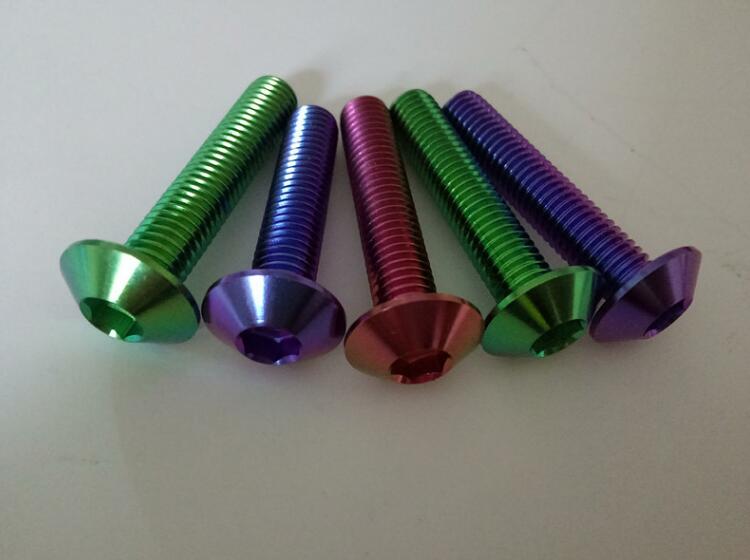 Titanium Electropolishing Color Umbralla Head Bolt M8*40