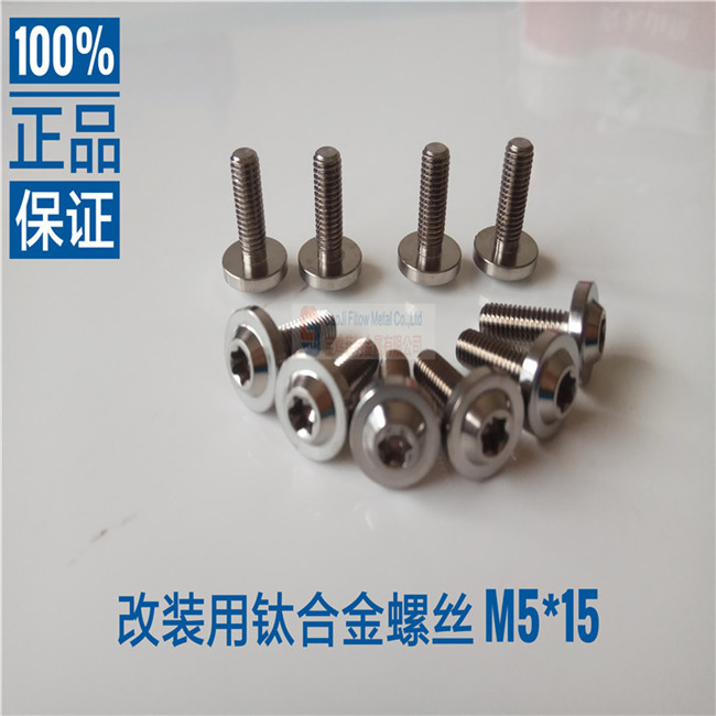 ti64 Gr5 Titanium nature Color Torx Bolt M5*15